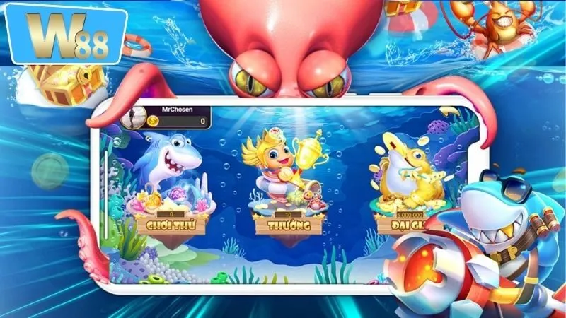 Các loại game bắn cá W88 phổ biến đang HOT nhất thị trường