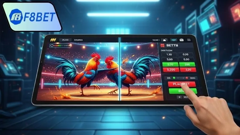 Hướng dẫn xem đá gà trực tiếp cựa dao hôm nay F8Bet